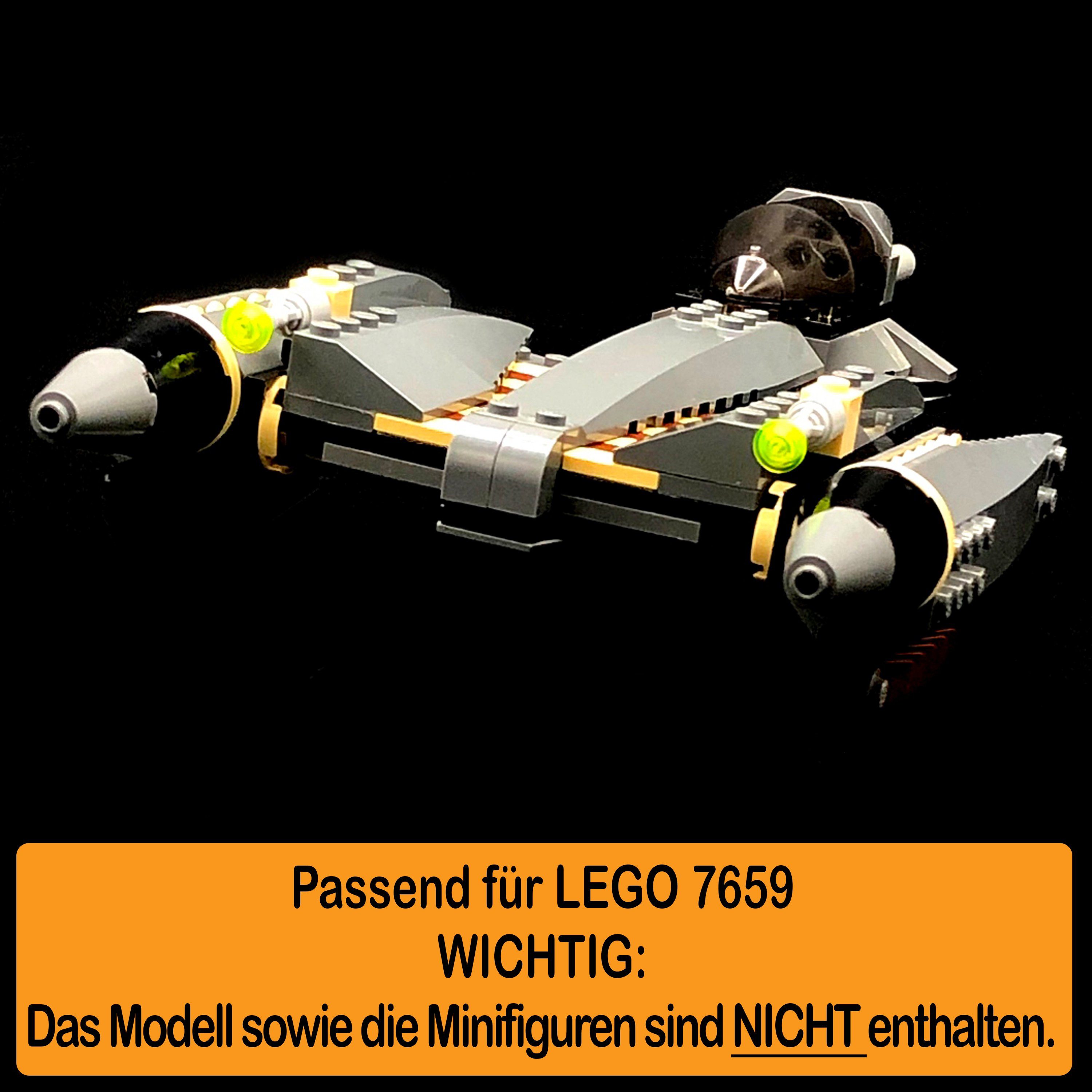 zum Landing Acryl und in 7659 Stand Imperial Standfuß (verschiedene AREA17 selbst Germany einstellbar, Positionen Display für 100% Craft Winkel LEGO Made zusammenbauen),