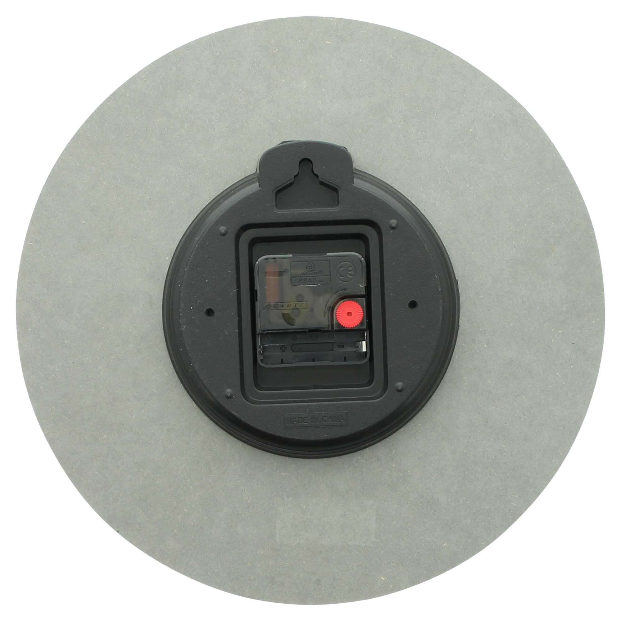 Dekoleidenschaft Wanduhr "Beton" grau Ø 30 cm, MDF in Beton-Optik, Wohnzimmeruhr, moderne Uhr (für Wohnzimmer, Küche und Büro) – Bild 4 von 4
