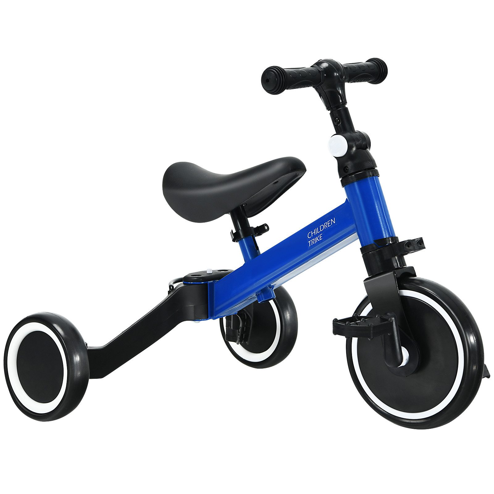 COSTWAY Dreirad 3 in 1 Laufrad & Balance Bike, mit abnehmbaren Pedalen