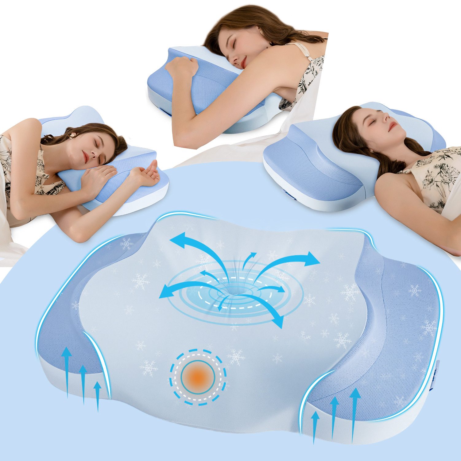Esun Kopfkissen Nackenkissen, Memory Foam Kissen, Ergonomisches Nackenschme günstig online kaufen