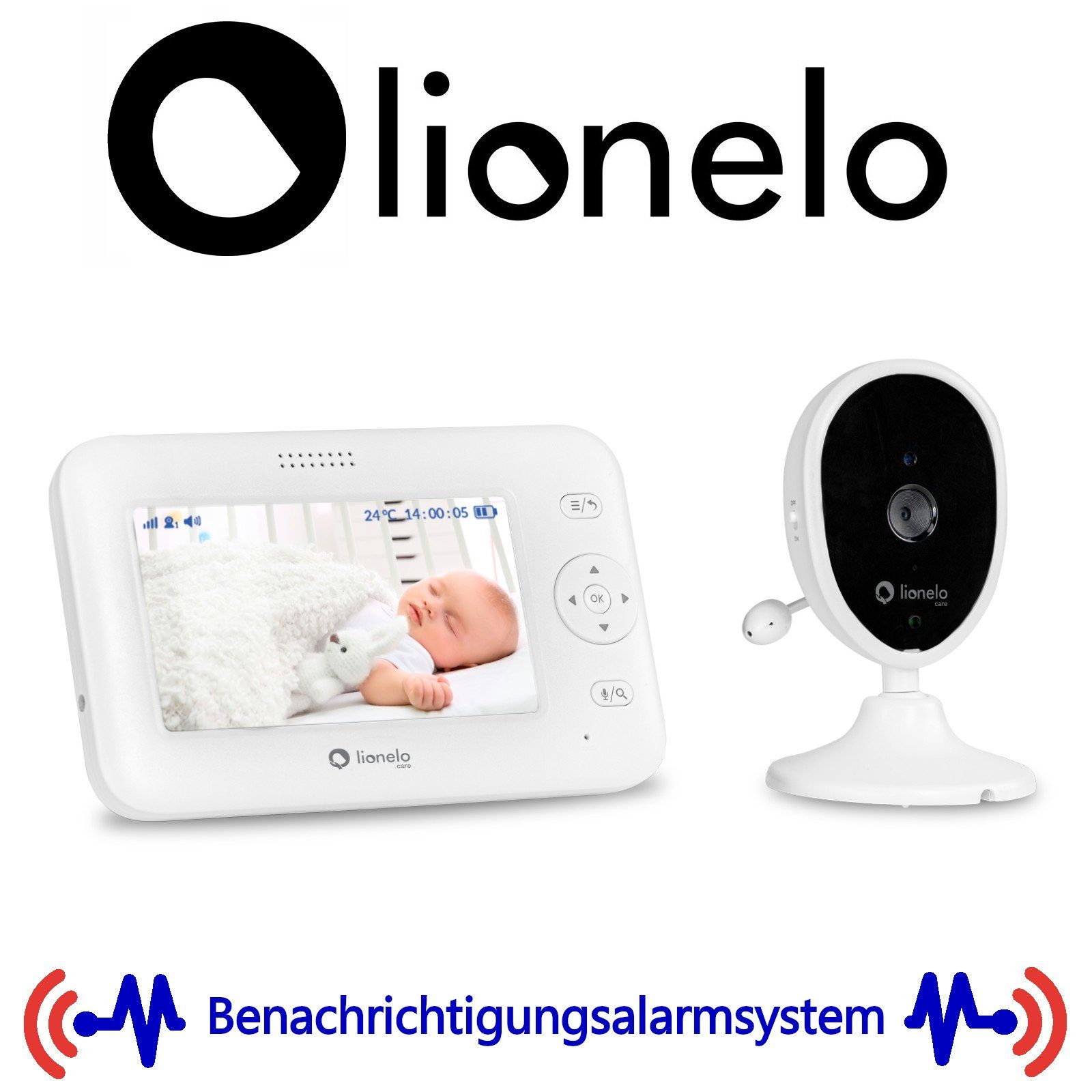 lionelo Video-Babyphone »Babyline 8.1«, Reichweite 300m Temperatursensor  Akku 40 std. 4,3' online kaufen | OTTO