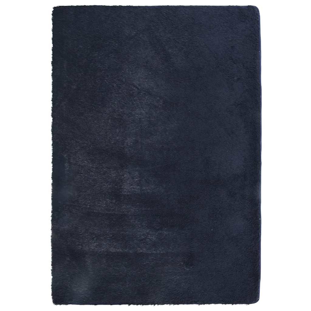 vidaXL Teppich Teppich Shaggy Hochflor NAVARRA Marineblau 120x170 cm Polyester, Rechteckig, Höhe: 0 mm