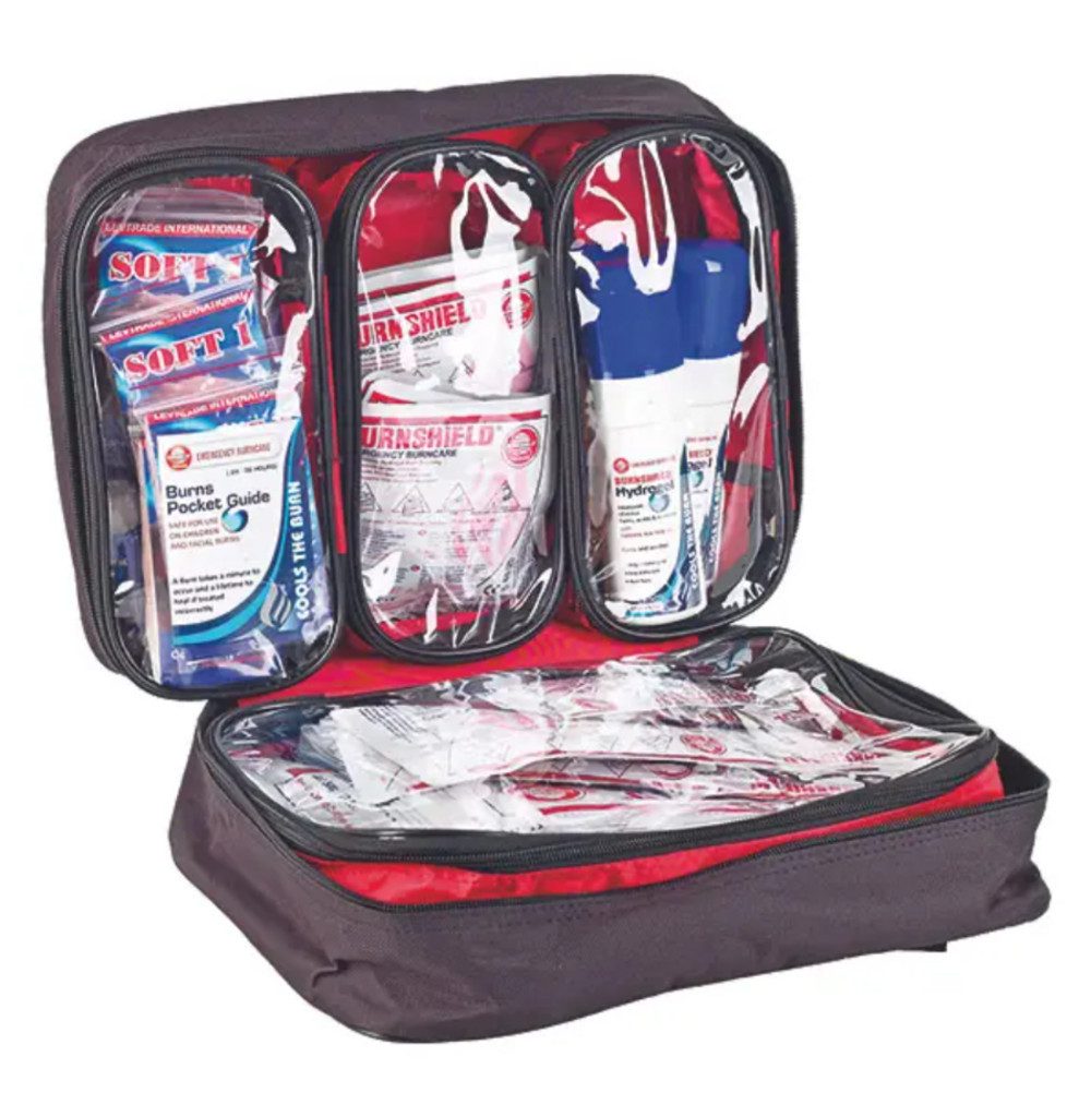 Burnshield Erste-Hilfe-Set Responder Kit in Nylon-Tragetasche, (schnellen und effektiven Versorgung von Brandverletzungen, 34 St), Umfassende Brandversorgung, Vielseitig einsetzbar