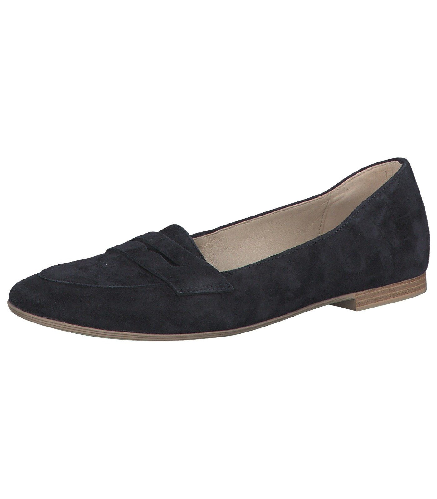 Leder Slipper Navy Slipper Tamaris