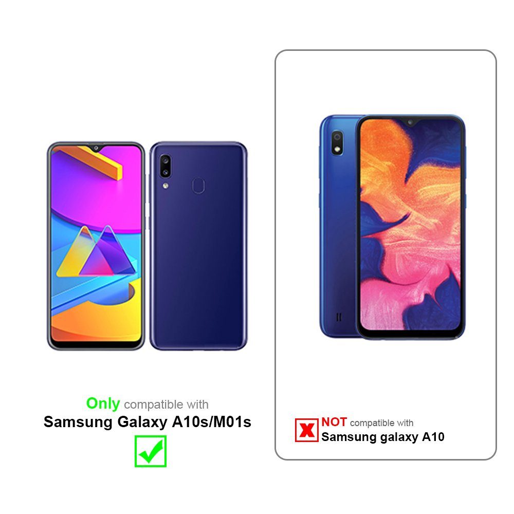 Cadorabo Handyhülle für Samsung Galaxy A10s / M01s Hülle Samsung Galaxy A10s / M01s, Hülle Schutzhülle mit Standfunktion, Magnetverschluss und Kartenfach