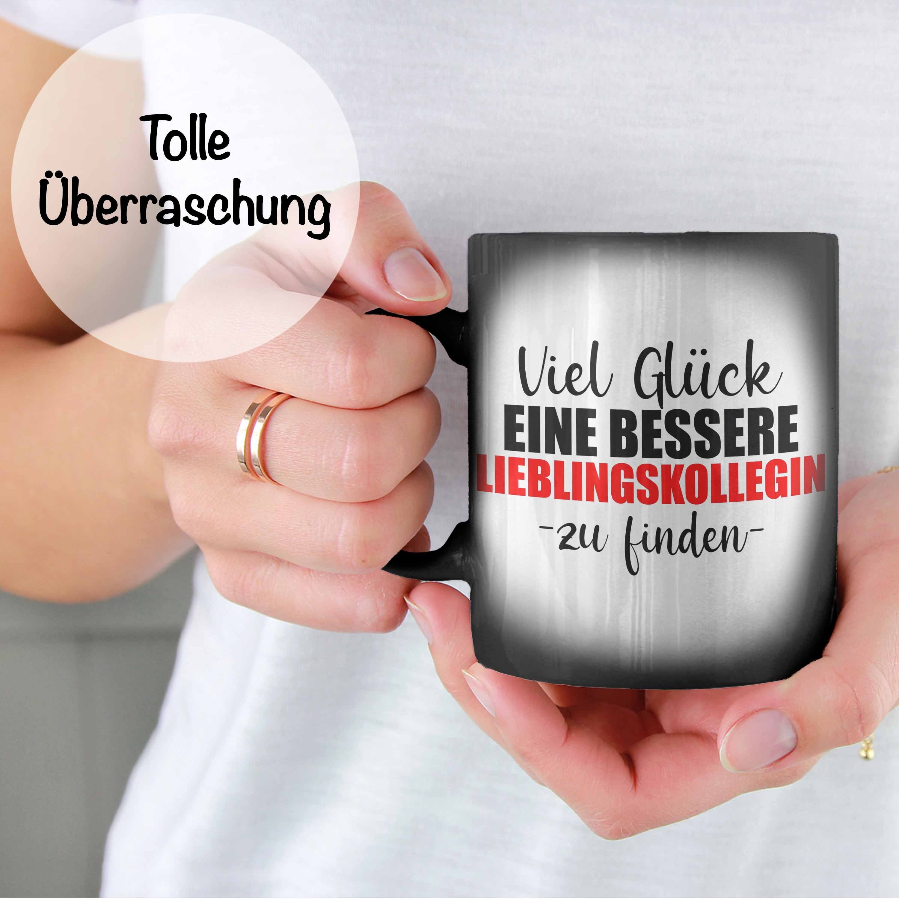 Farbwechsel - Viel Lustig Sprüche Besseren Kollege Geschenk Tasse Kollegin Trendation Abschiedsgeschenk - Lieblingskollegin, Trendation Zaubertasse Trendation Jobwechsel Gluck