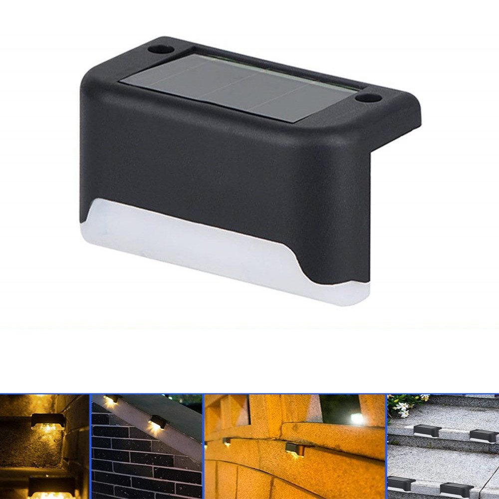FELIXLEO LED Solarleuchte 12 PCS Solarlampen für Außen Garten,Deckleuchten Warmes Licht, Schwarz
