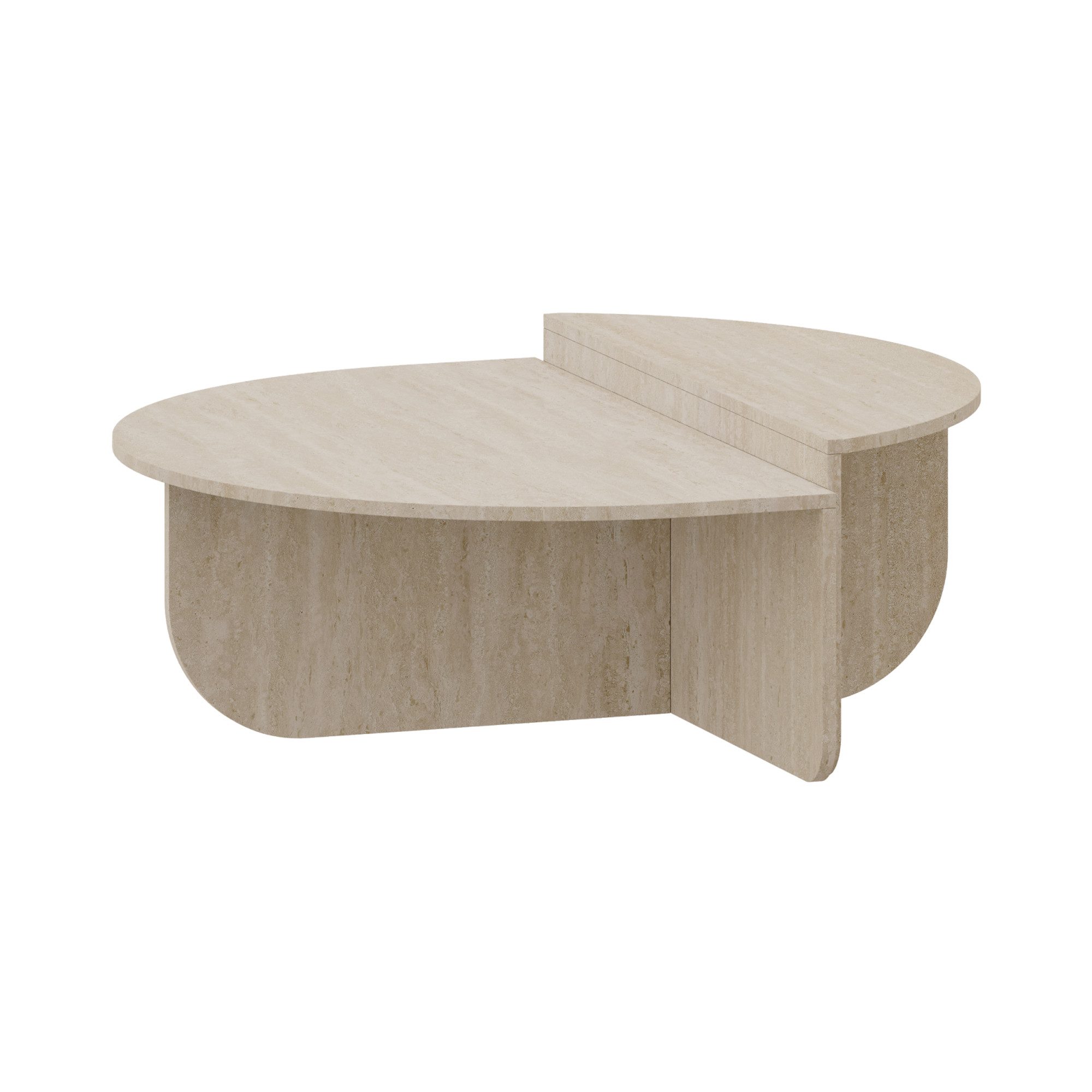 en.casa Couchtisch, »Tondesdaslo« mit doppelter Tischplatte günstig online kaufen