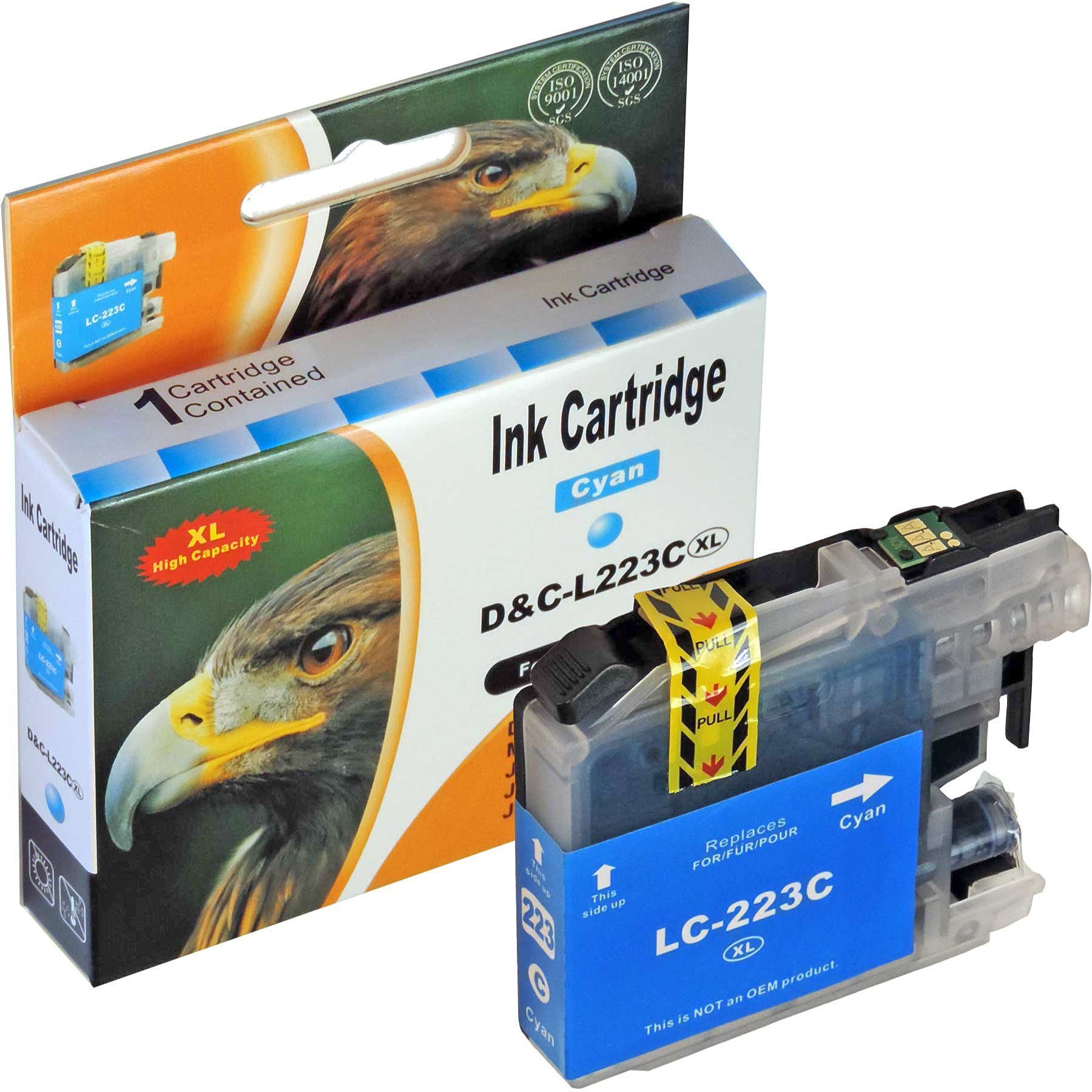 D&C Kompatibel Brother LC-223 XL Multipack 4-Farben (Schwarz, Cyan, Magent Tintenpatrone | Tintenpatronen