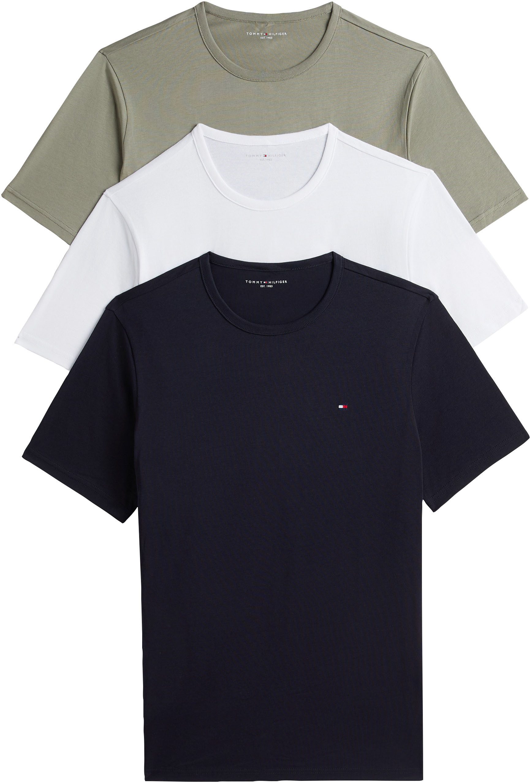Tommy Hilfiger Underwear T-Shirt (3-tlg) 3er Pack - Regular fit mit Rundhalsausschnitt