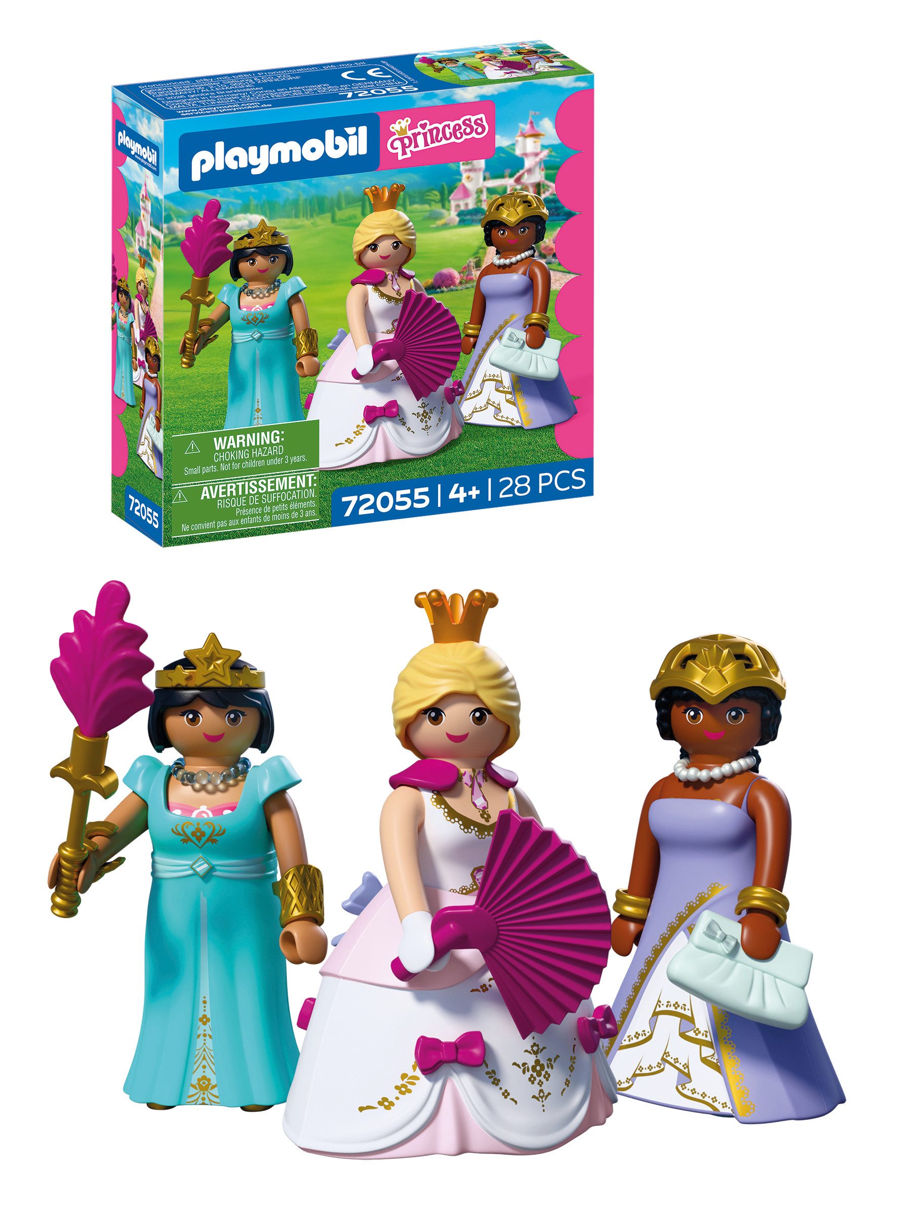 Playmobil® Drei Prinzessinnen (72055), Princess Konstruktions-Spielset, (28 St), Made in Europe
