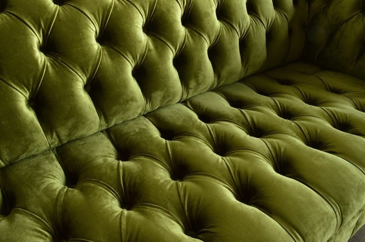 Design Polster Couch Garnitur Sitz Chesterfield Sofa JVmoebel Chesterfield-Sofa, Leder Luxus