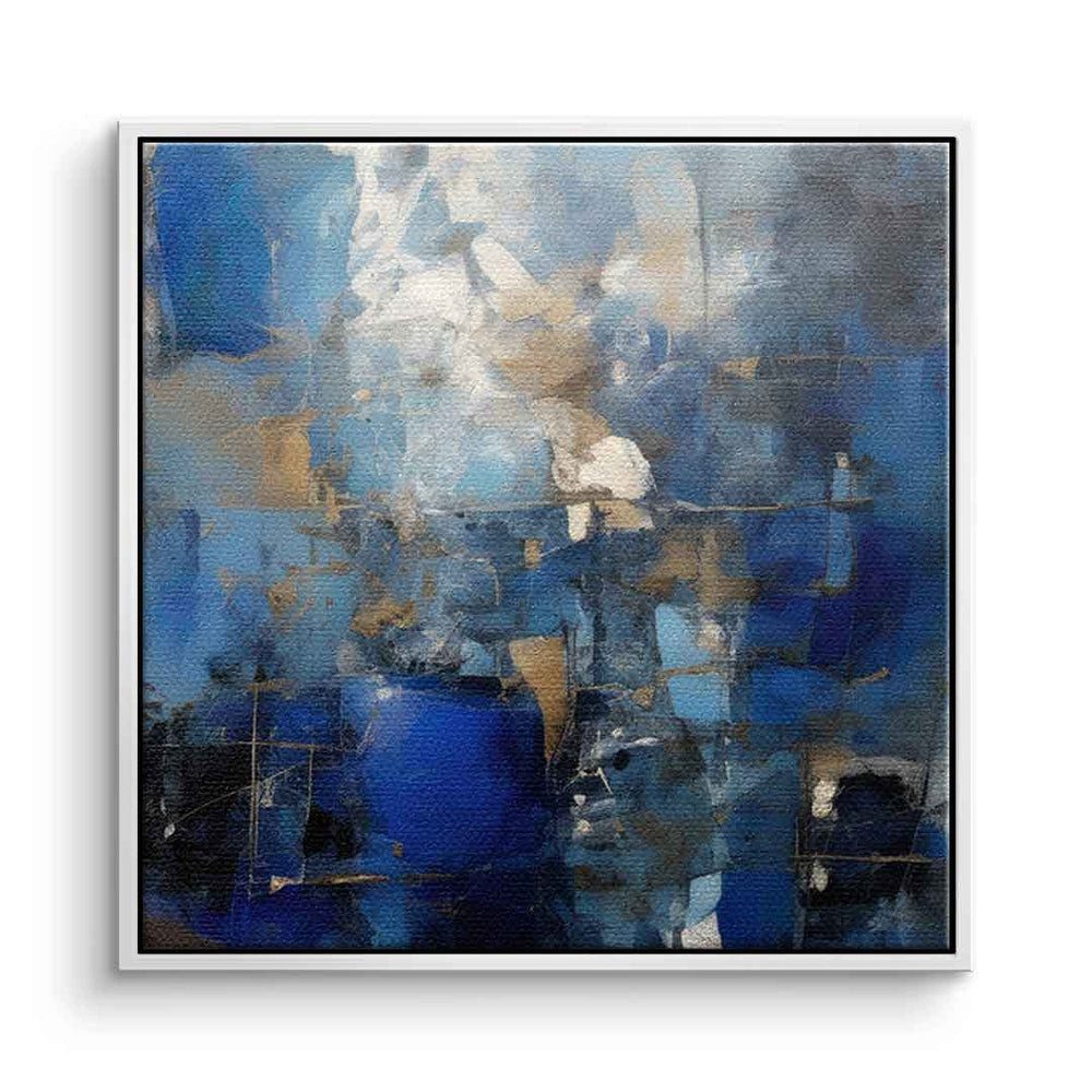DOTCOMCANVAS® Leinwandbild Cobalt Depths, Leinwandbild cobalt depths abstrakt Kunstdruck Wandbild