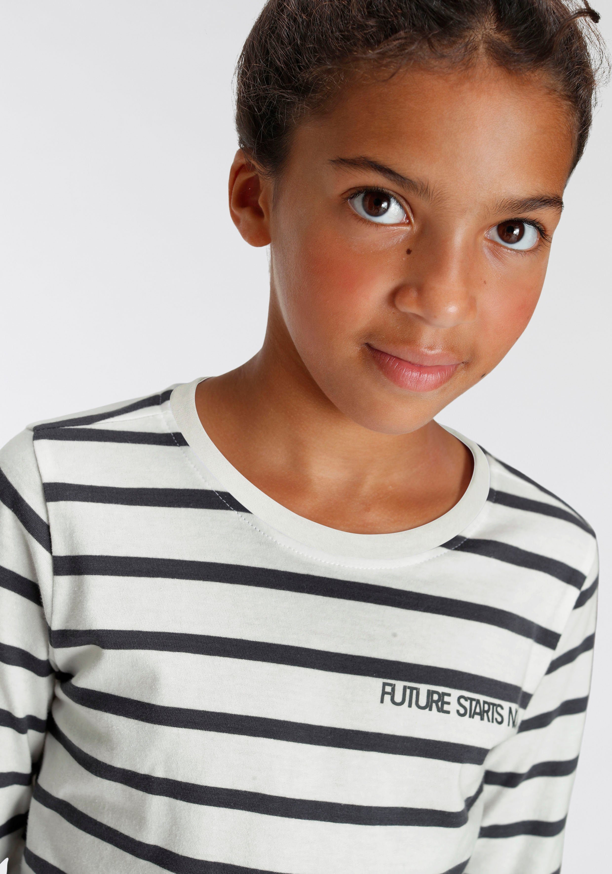 KIDSWORLD Langarmshirt Future starts now! langärmlig, Basic-Passform – Bild 4 von 5