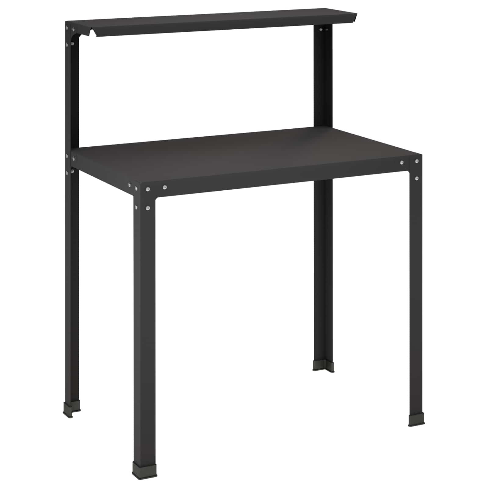vidaXL Schutznetz Pflanztisch 60 x 50 x 104 cm Pulverbeschichteter Stahl Schwarz, BxL: 50x60 m, (1-St)
