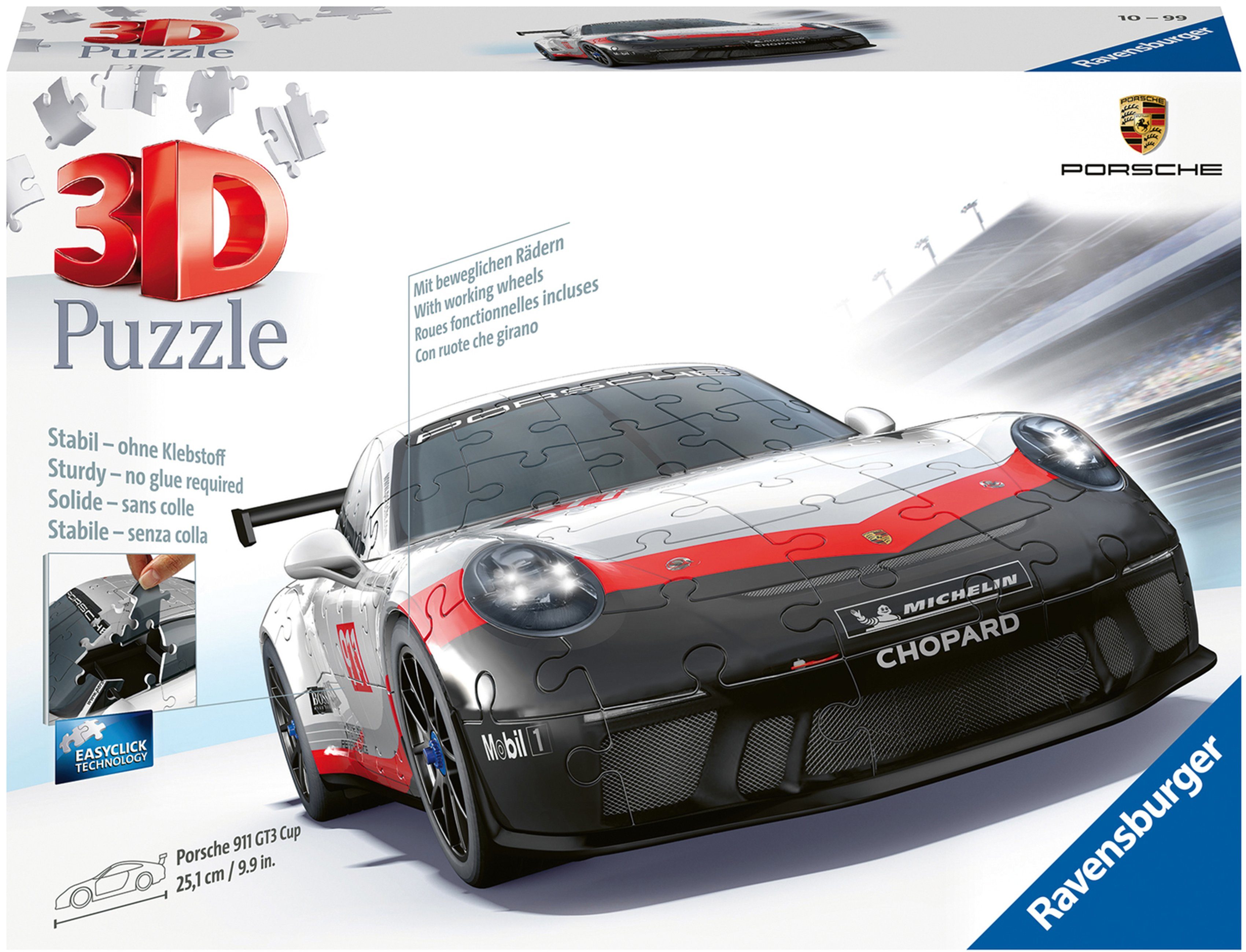 Image of Ravensburger - Porsche 911 GT3 Cup 108 Teile