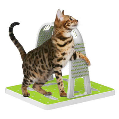 all for paws Tier-Intelligenzspielzeug Interaktives Katzenspielzeug Massagespielzeug, Kunststoff, Kratzbaum für Katzen - Grooming Arch