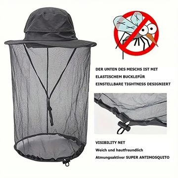 RefinedFlare Sonnenhut Anti-Mücken-Sonnenhut für den Außenbereich, breitkrempiger Fischerhut (1-St)