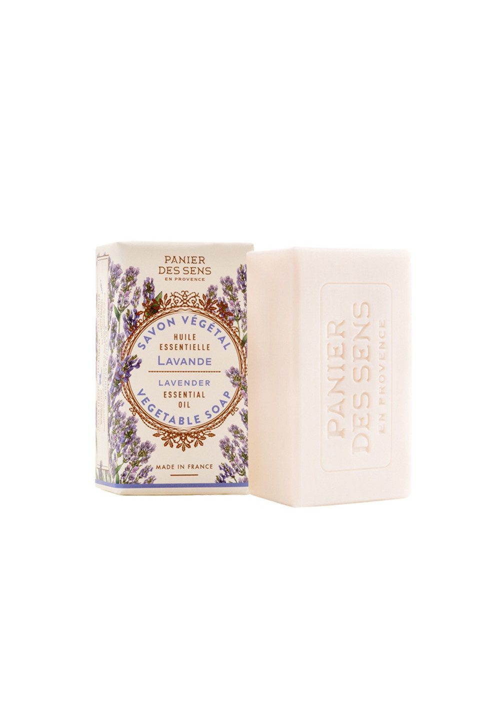 Panier des Sens Handseife Lavendel, extramilde Pflanzliche Seife 150 g
