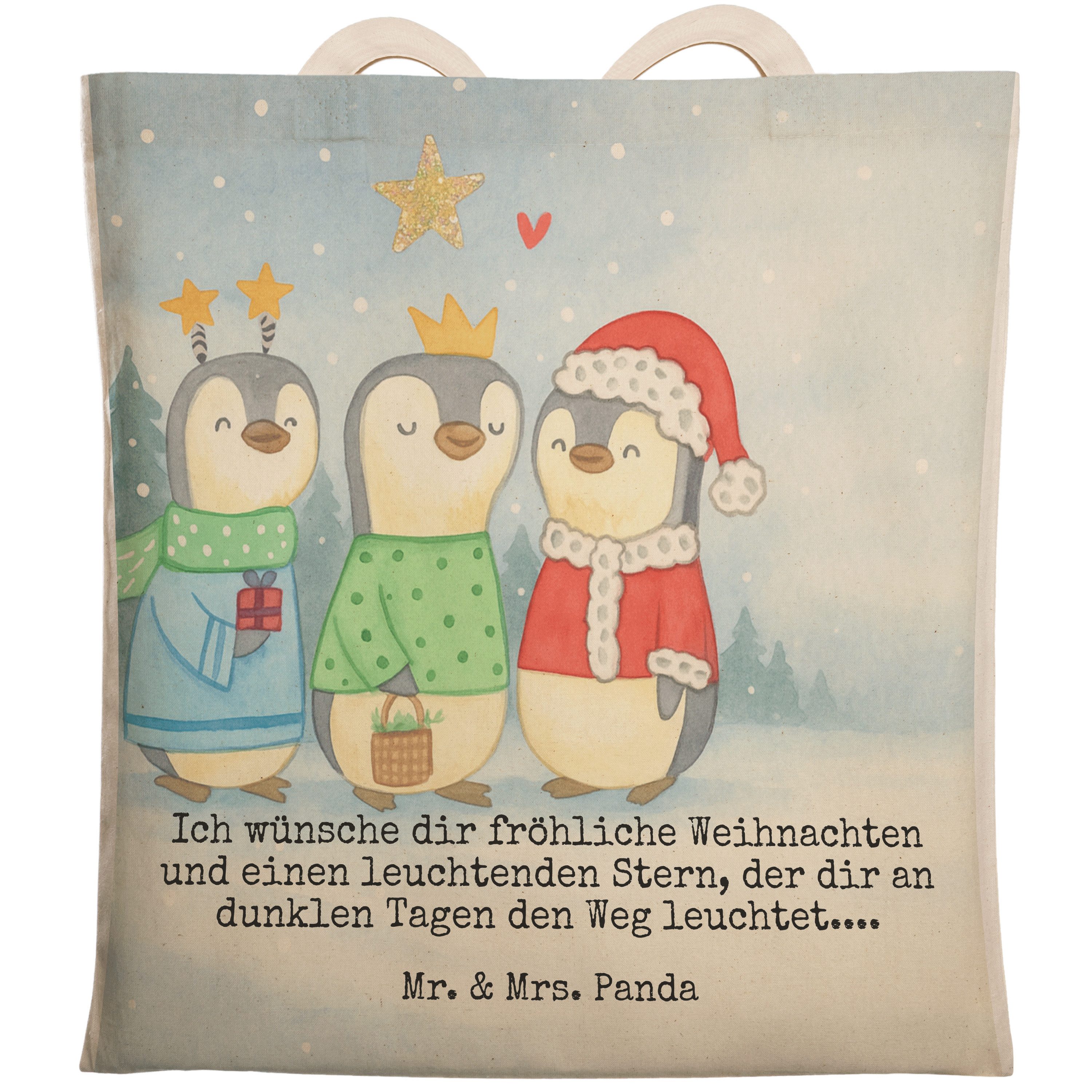 Tragetasche Winterzeit Heilige drei Könige Design, Einkaufstasche, Weiß, Weihnach