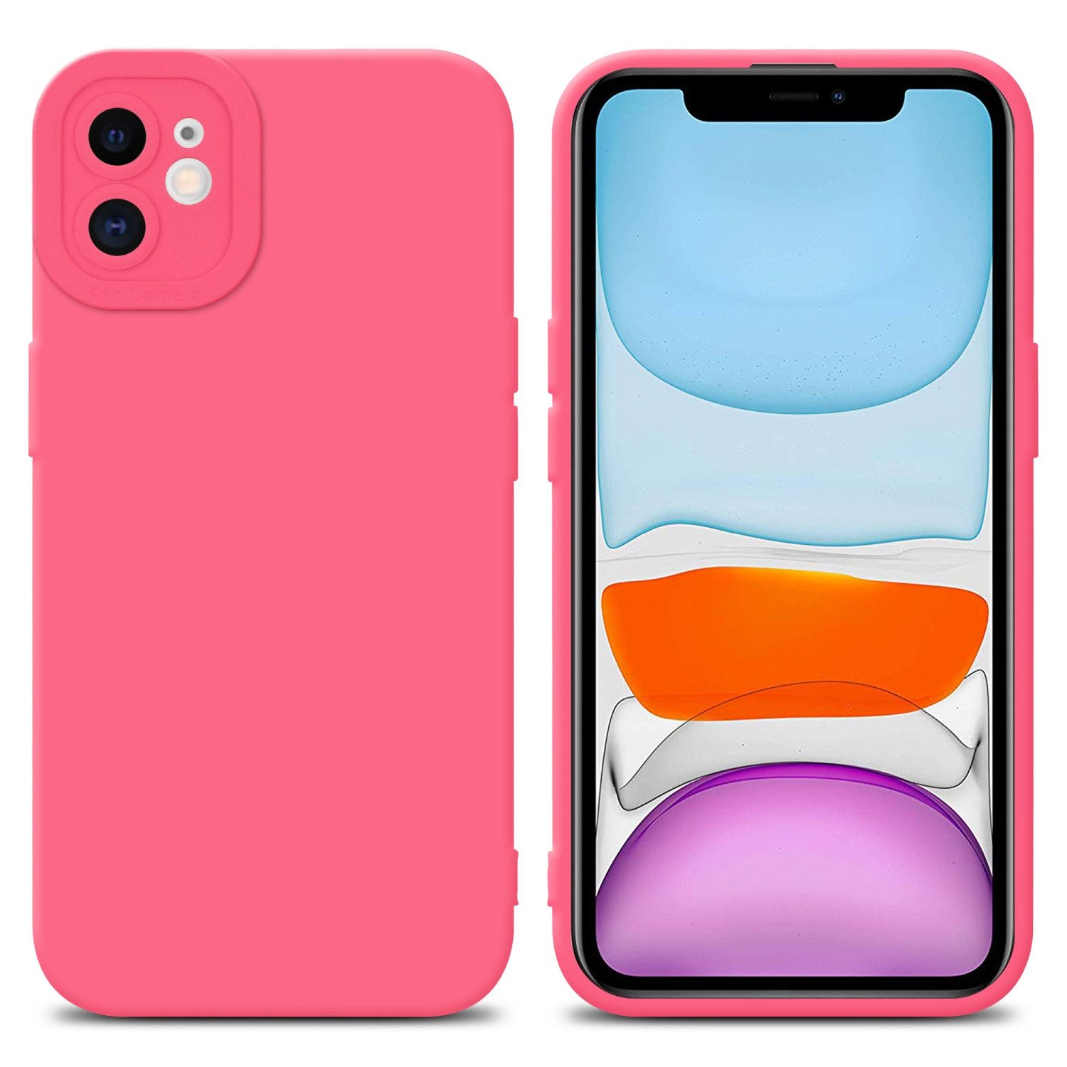 Cadorabo Handyhülle für iPhone 12 Hülle Apple iPhone 12, Hülle Schutzhülle TPU Silikon Case Cover