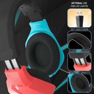 Orzly RXH-20 Gaming-Headset (ergonomischem Design für ein immersives Spielerlebnis, Mit Kabel, Geräuschunterdrückung Bedienelementen immersives Gaming-Erlebnis)