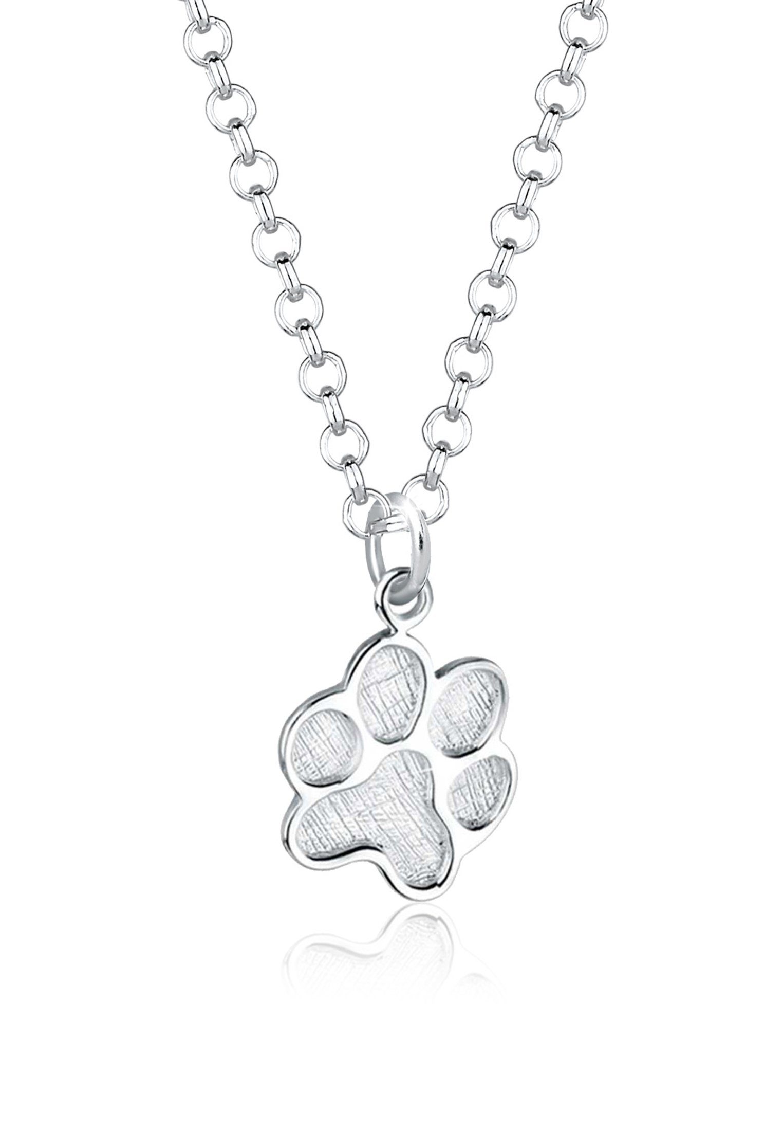 Kette mit Anhänger Pfote 925 Sterling Silber