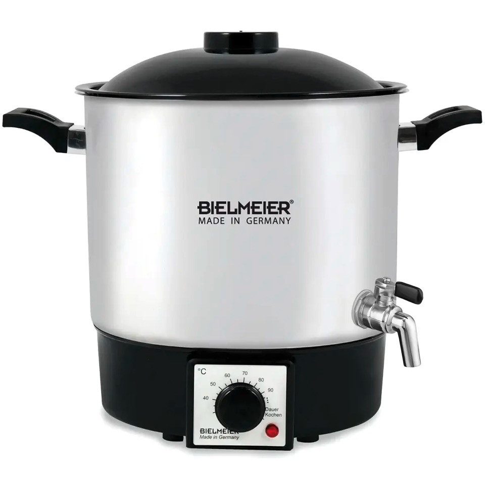 Bielmeier Einkochautomat einwecken einkochen Edelstahl 9L 1000 Watt Auslaufhahn 3/8" BHG 990.2, 1000 W, Made in Germany (B990200)