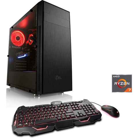 CSL HydroX V8111 Wasserkühlung Gaming-PC (AMD Ryzen 7 Ryzen™ 7 5800X, Radeon RX 6700 XT, 16 GB RAM, 1000 GB SSD, Wasserkühlung)