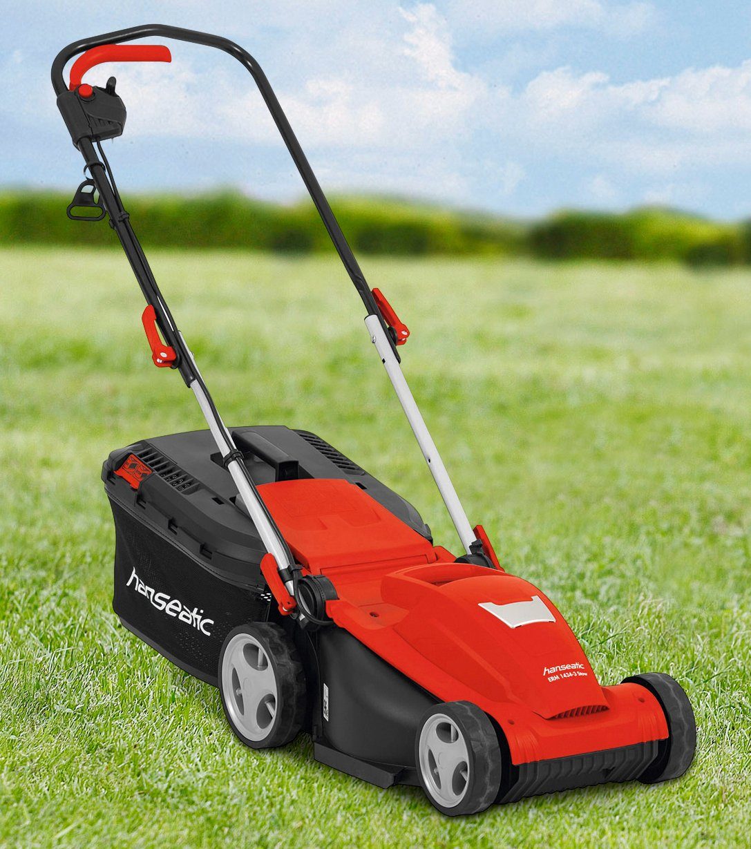 HANSEATIC ElektroRasenmäher »ERM 14343 Stow«, 34 cm Schnittbreite