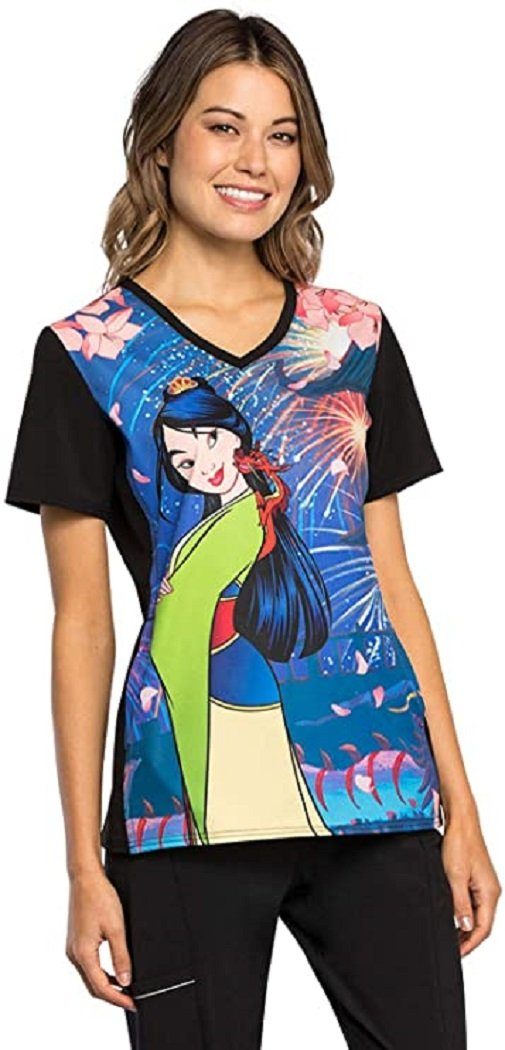 Cherokee Funktionsbluse Bunt bedruckter Damen Kasack "Mulan" Kasack mit Motiv