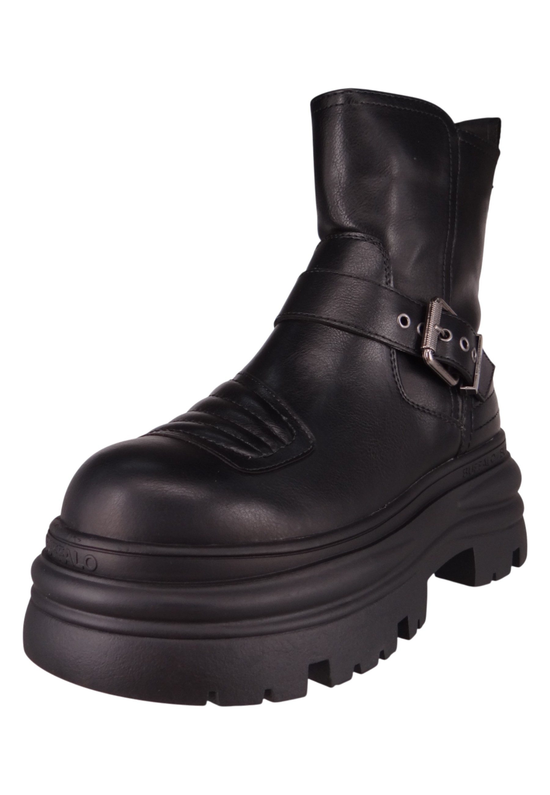 Buffalo 1270127 Dione Biker Boot Mid Black Stiefelette