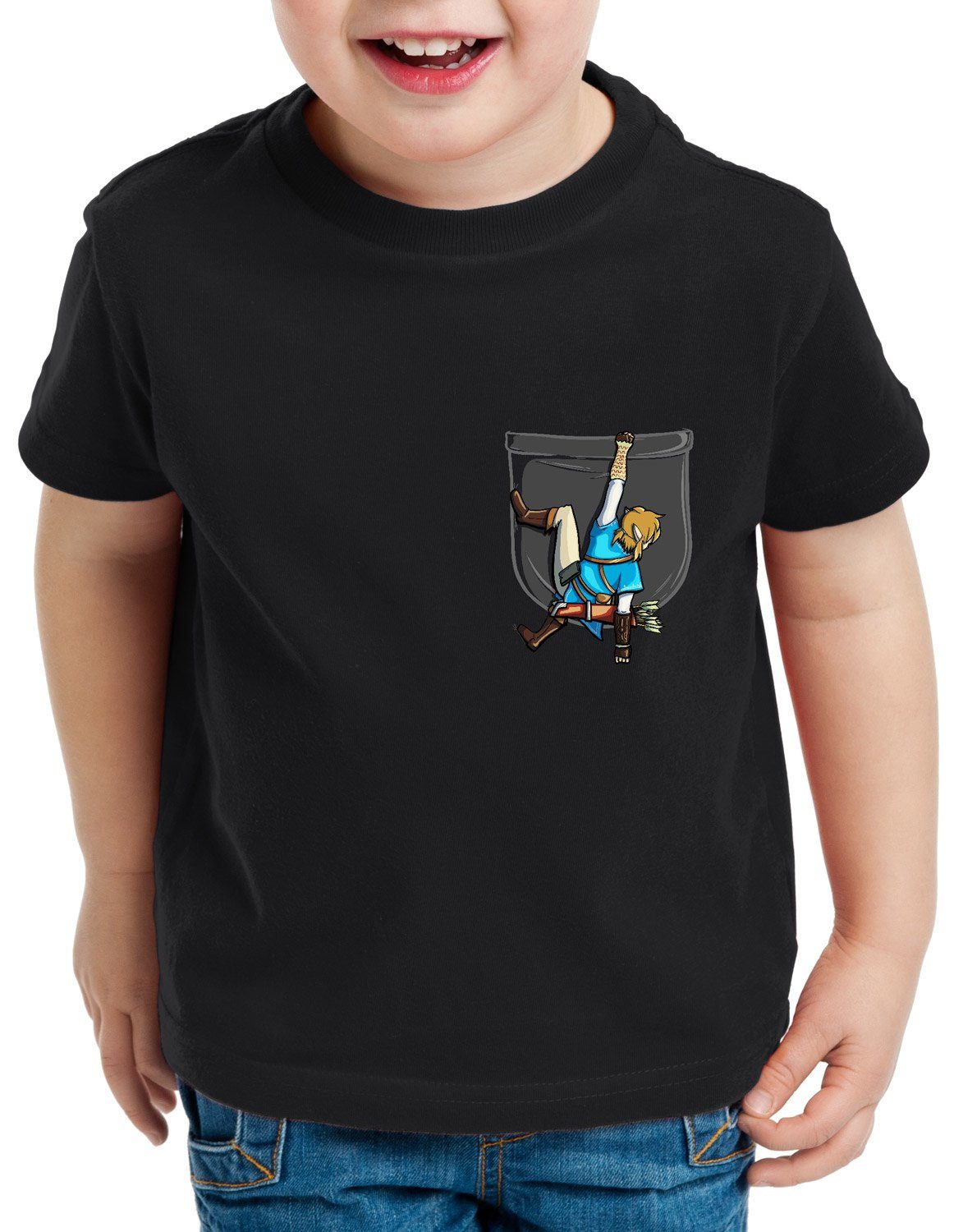 style3 T-Shirt Wild Link hyrule gamer hemdtasche zelda nintendo switch