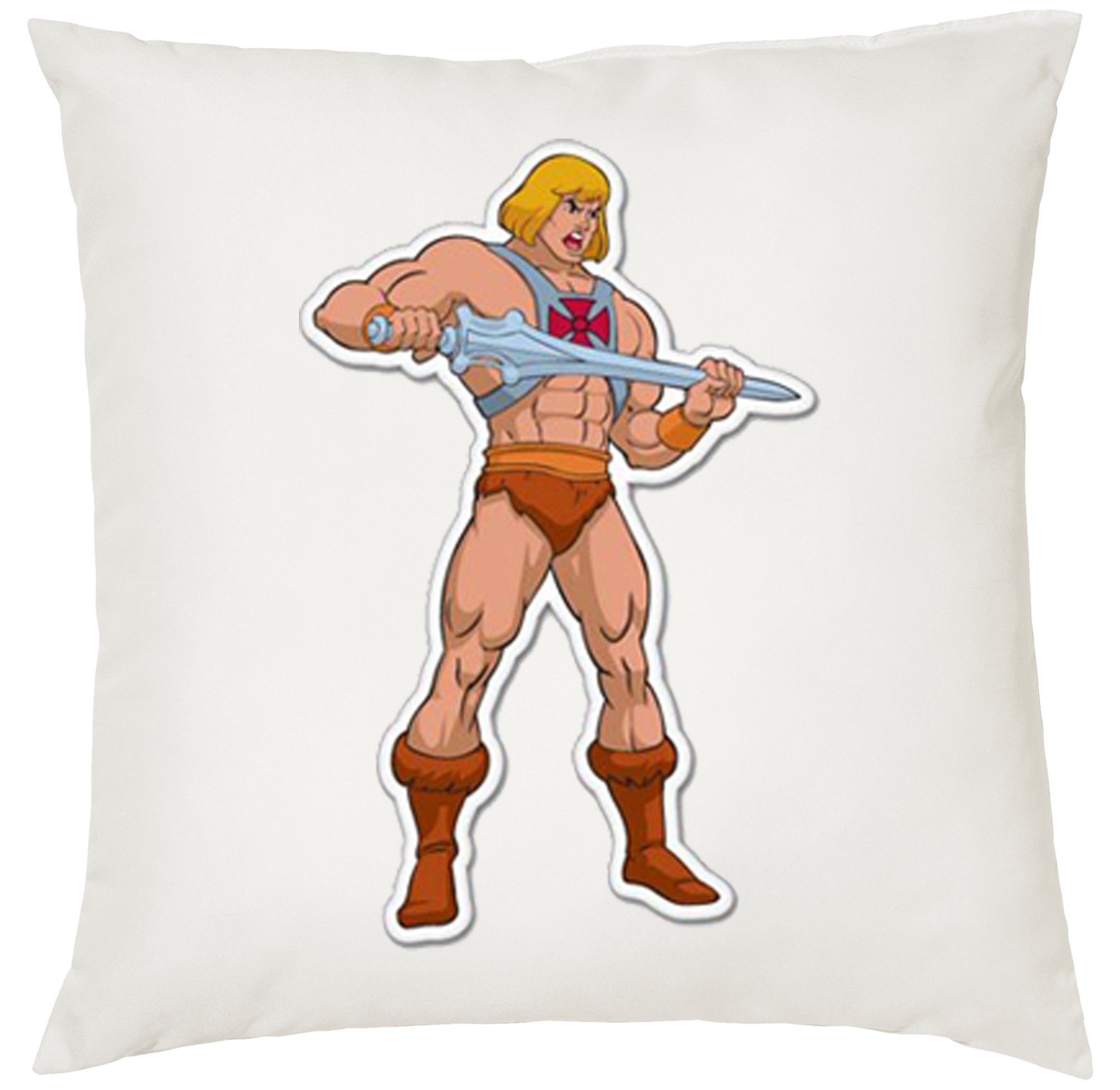 Blondie & Brownie Dekokissen Cartoon, Kissen mit Füllung MotU Masters Universe Weiß He Man Comic