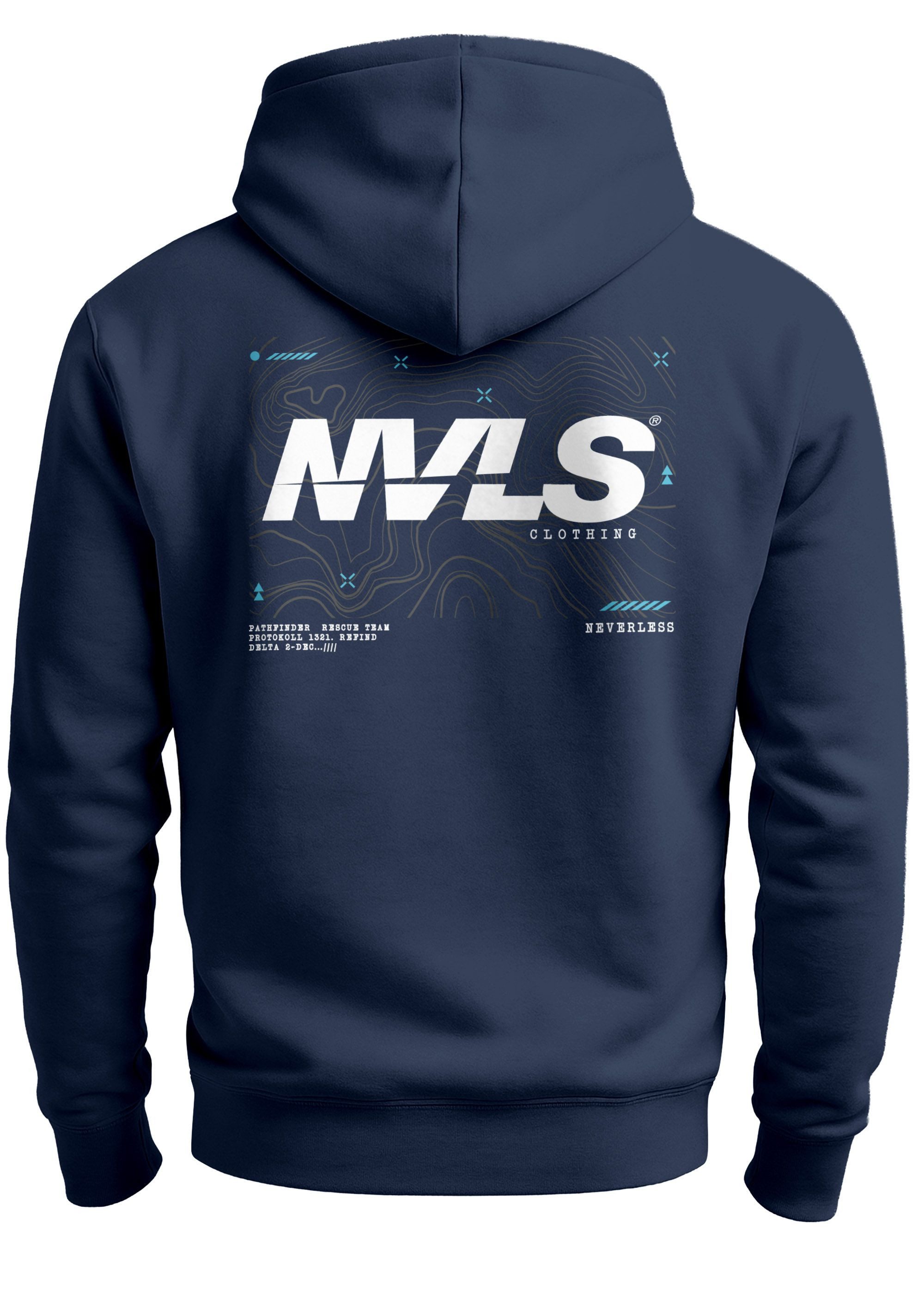 Neverless Hoodie Hoodie Backprint Herren Aufdruck günstig online kaufen