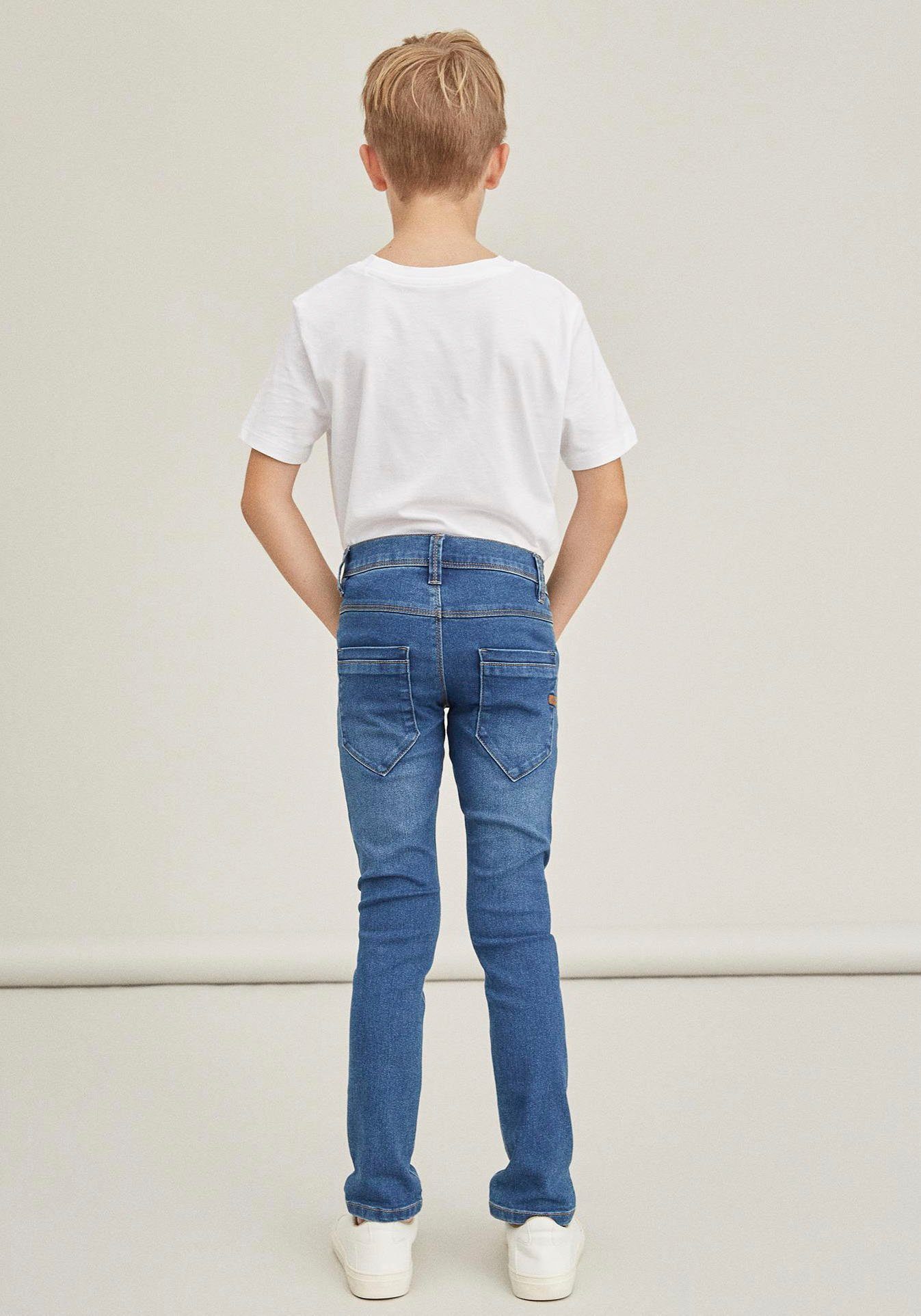 PANT NKMSILAS Name DNMTAX Blau It Stretch-Jeans