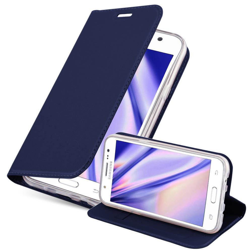 Cadorabo Handyhülle für Samsung Galaxy J5 2015 Hülle Samsung Galaxy J5 2015, Schutzhülle Hülle mit Standfunktion, Magnetverschluss und Kartenfach