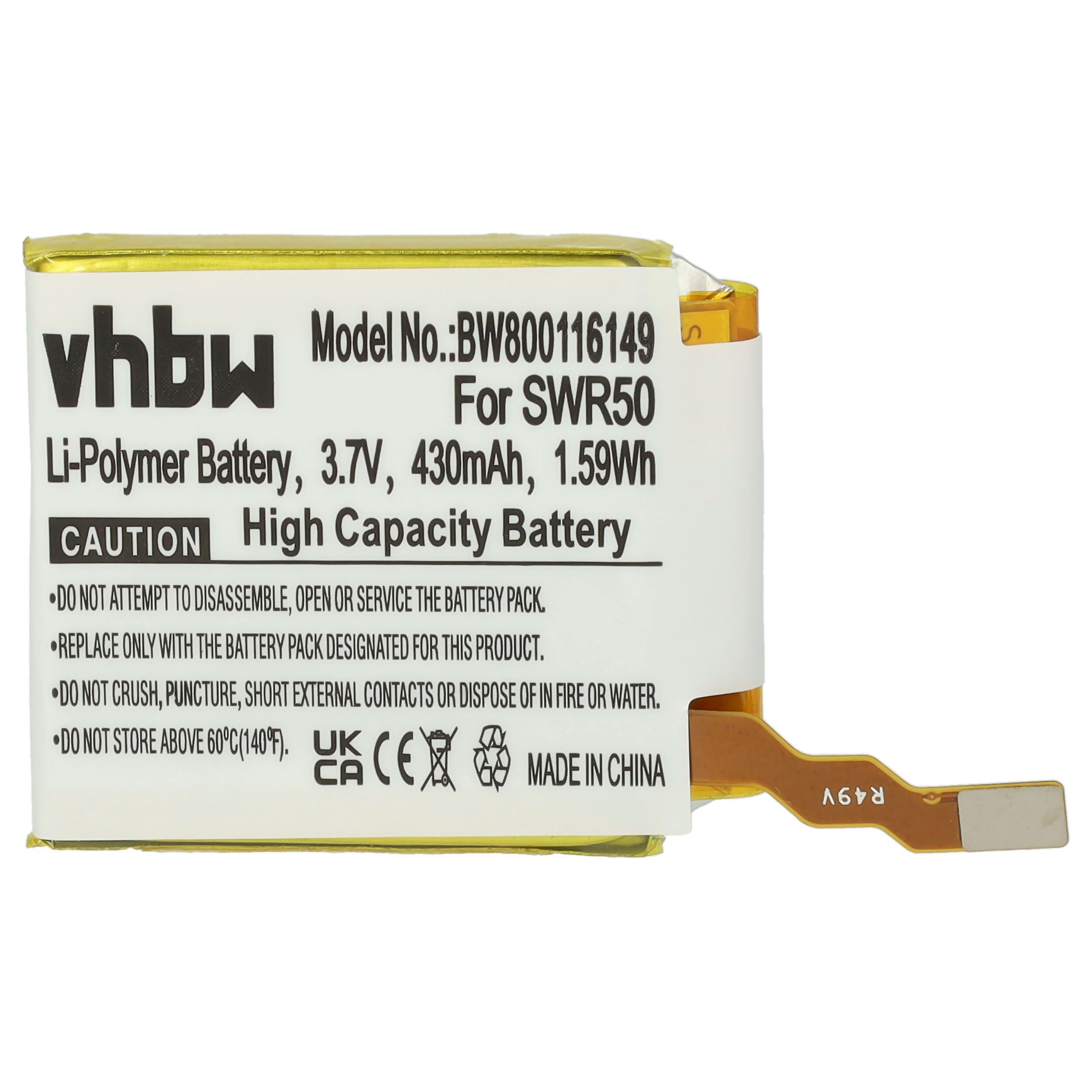vhbw 1288-9079, für mAh Akku für V) 430 Li-Polymer Ersatz (3,7 GB-S10, Sony 1588-0911