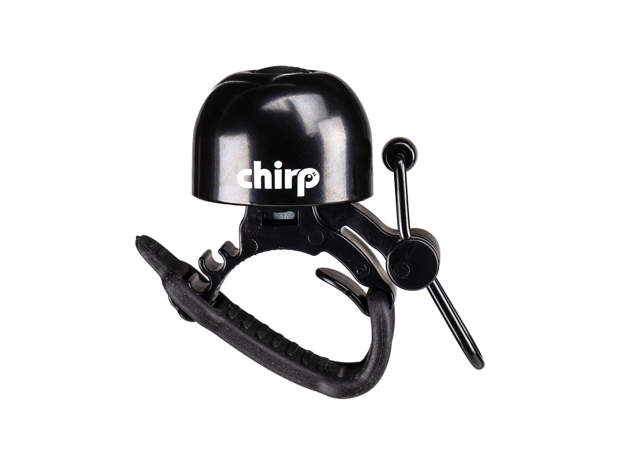 Chirp Fahrradklingel Mini Glocke, schwarz