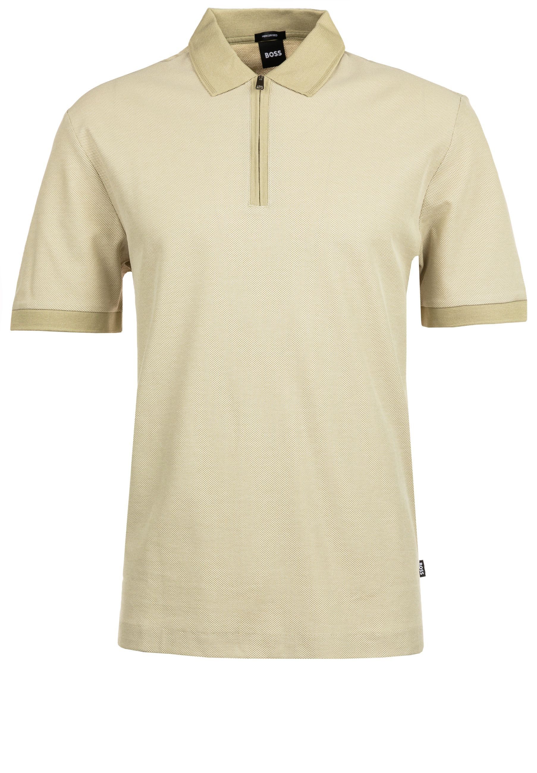 BOSS Poloshirt Pei mit Reißverschluss (1-tlg)