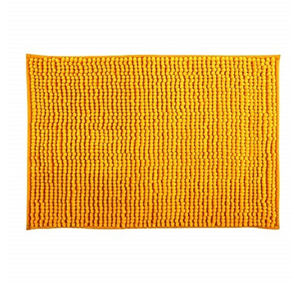 MSV Badematte CHENILLE, Höhe 12 mm, Badteppich, 100% Polyester Microfaser, Anti-Rutsch Beschichtung, mit praktischer Schlaufe zum Aufhängen, Waschbar 30°, Flauschig weich und warm, in 3 Größen erhältlich: 40 x 60, 50 x 80 und 60 x 90, viele angesagte Tren