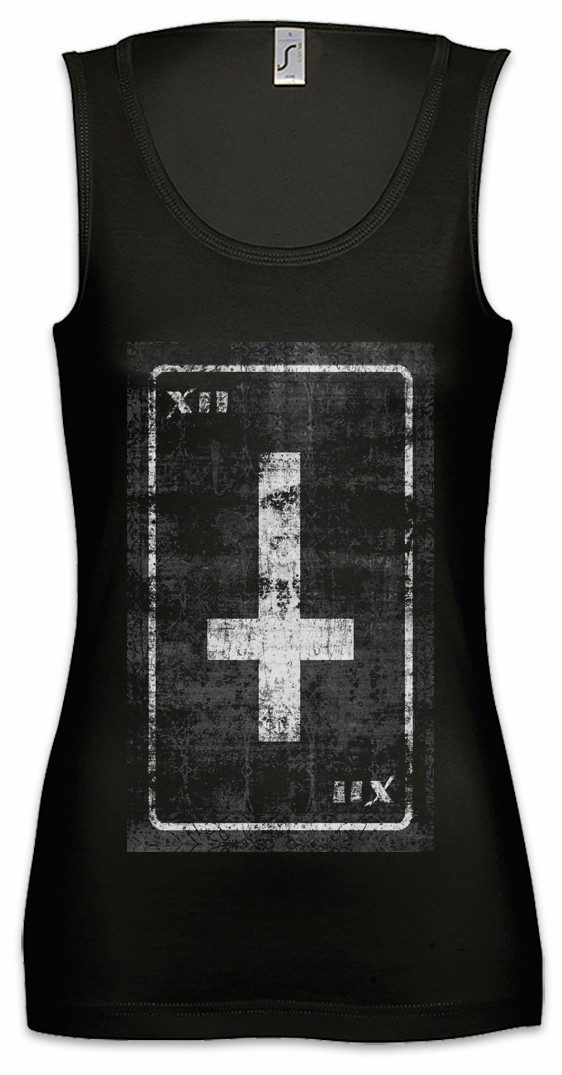 Tanktop Tarot The Hanged Man Ärmelloses Damen T-Shirt Karte Karten Card Voddoo