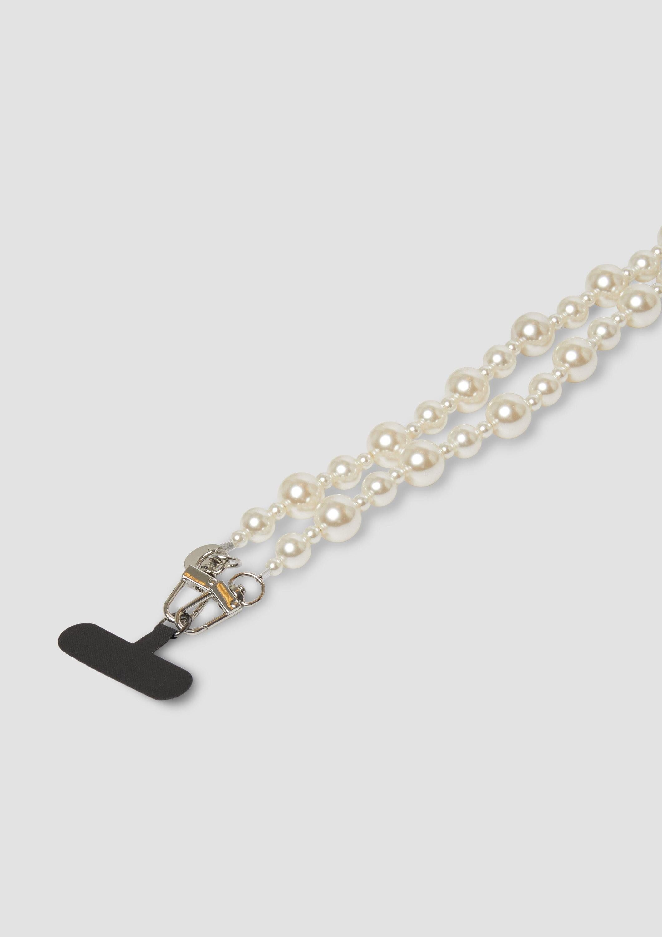 s.Oliver Handytasche Accessories, Handykette mit Schmuckperlen