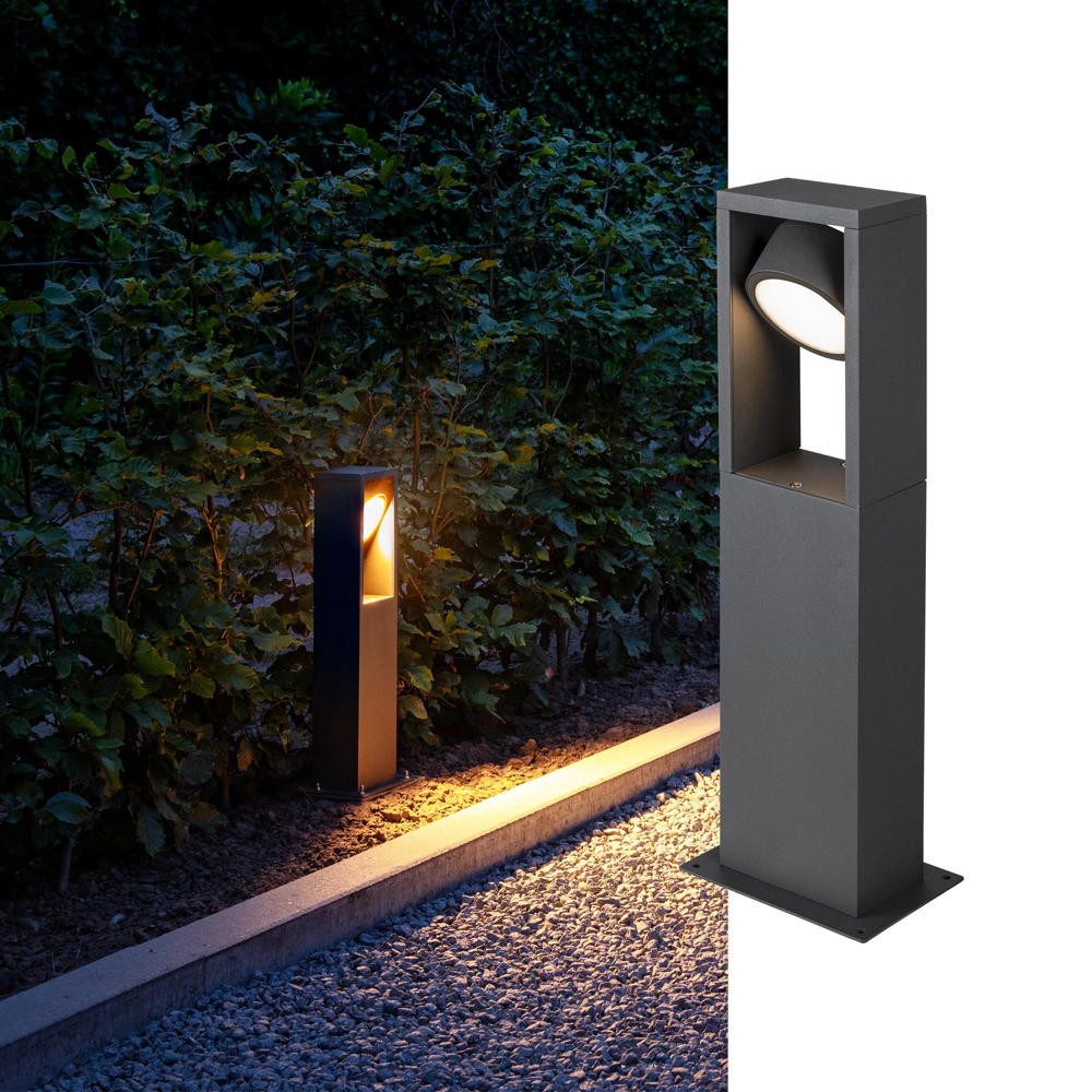 SLV Außen-Stehlampe LED Wegeleuchte Eskina in Anthrazit 15W 1200lm IP65 450mm, LED