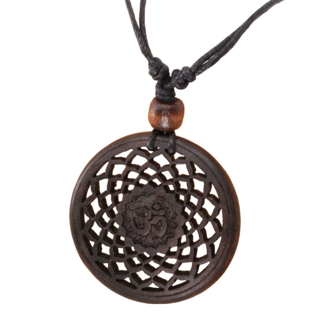 Guru-Shop Perlenkette Chakra Halskette, Boho Chakra Kette aus Holz -.. günstig online kaufen