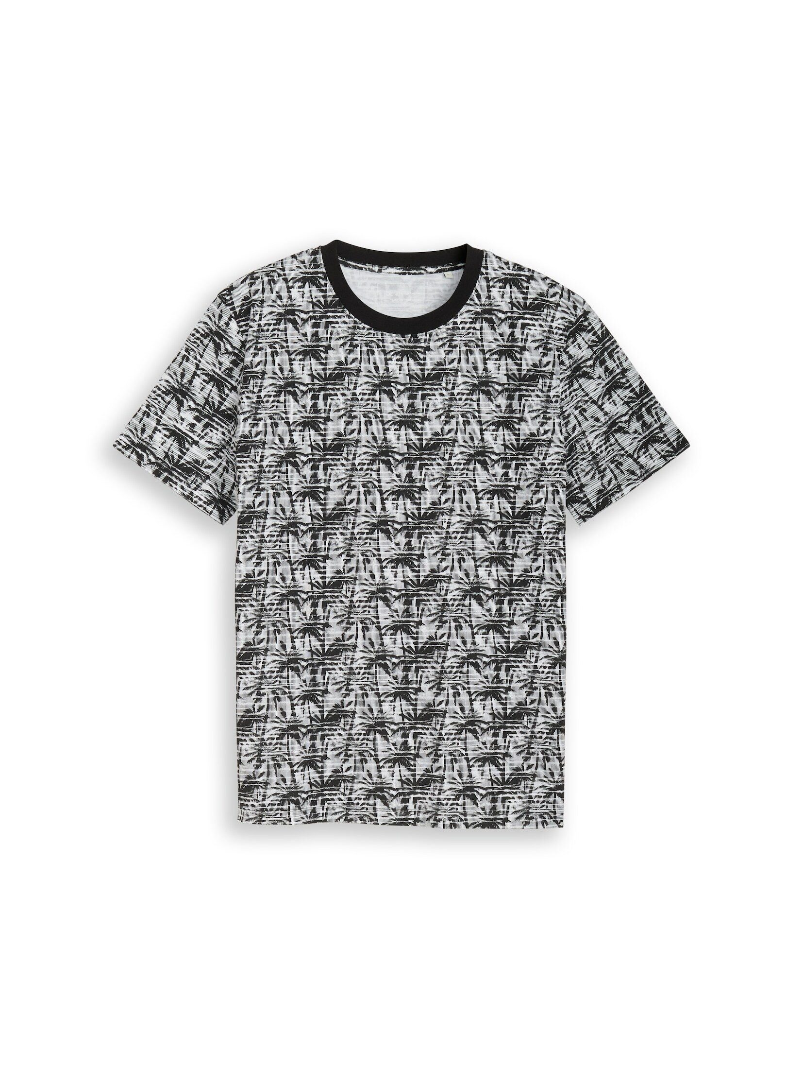 TOM TAILOR Denim T-Shirt T-Shirt T-Shirt mit Palmenprint