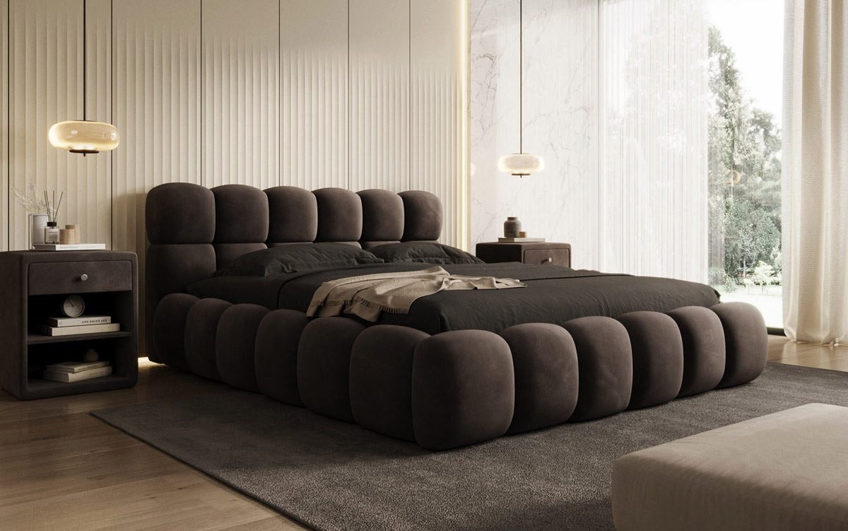 Luxusbetten24 Polsterbett Designer Polsterbett Boston Samt, mit Stauraum günstig online kaufen