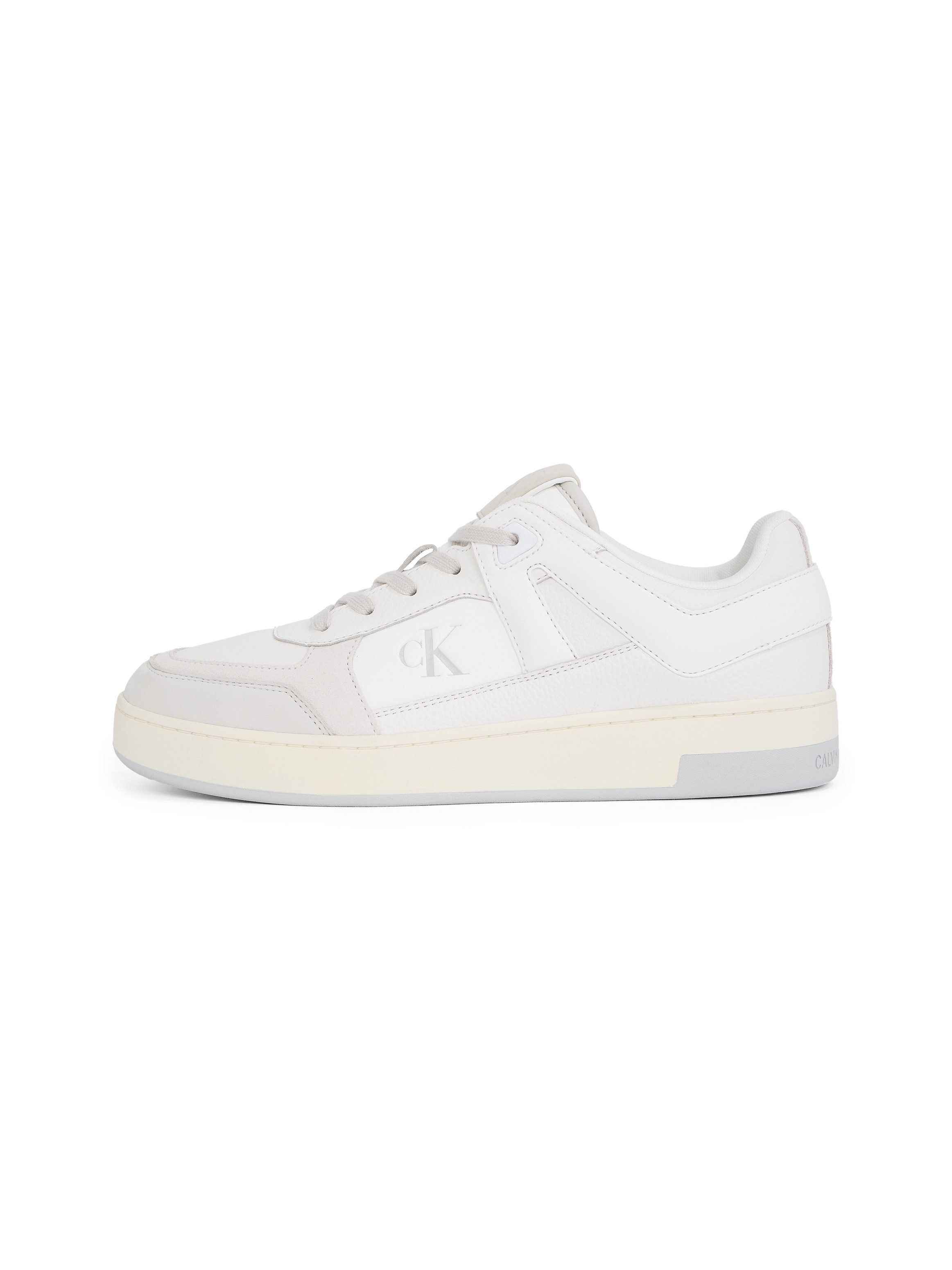 Calvin Klein Jeans BASKET CUP LOW LACEUP LTH MIX Sneaker, Basket-Sneaker, Schnürschuh, Halbschuh, Freizeitschuh mit CK Logo