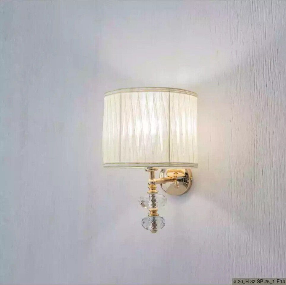 JVmoebel Wandleuchte Moderne Weiße Wandlampe Designer Wandleuchter Luxus Lampe, Leuchtmittel wechselbar, Made in Italy