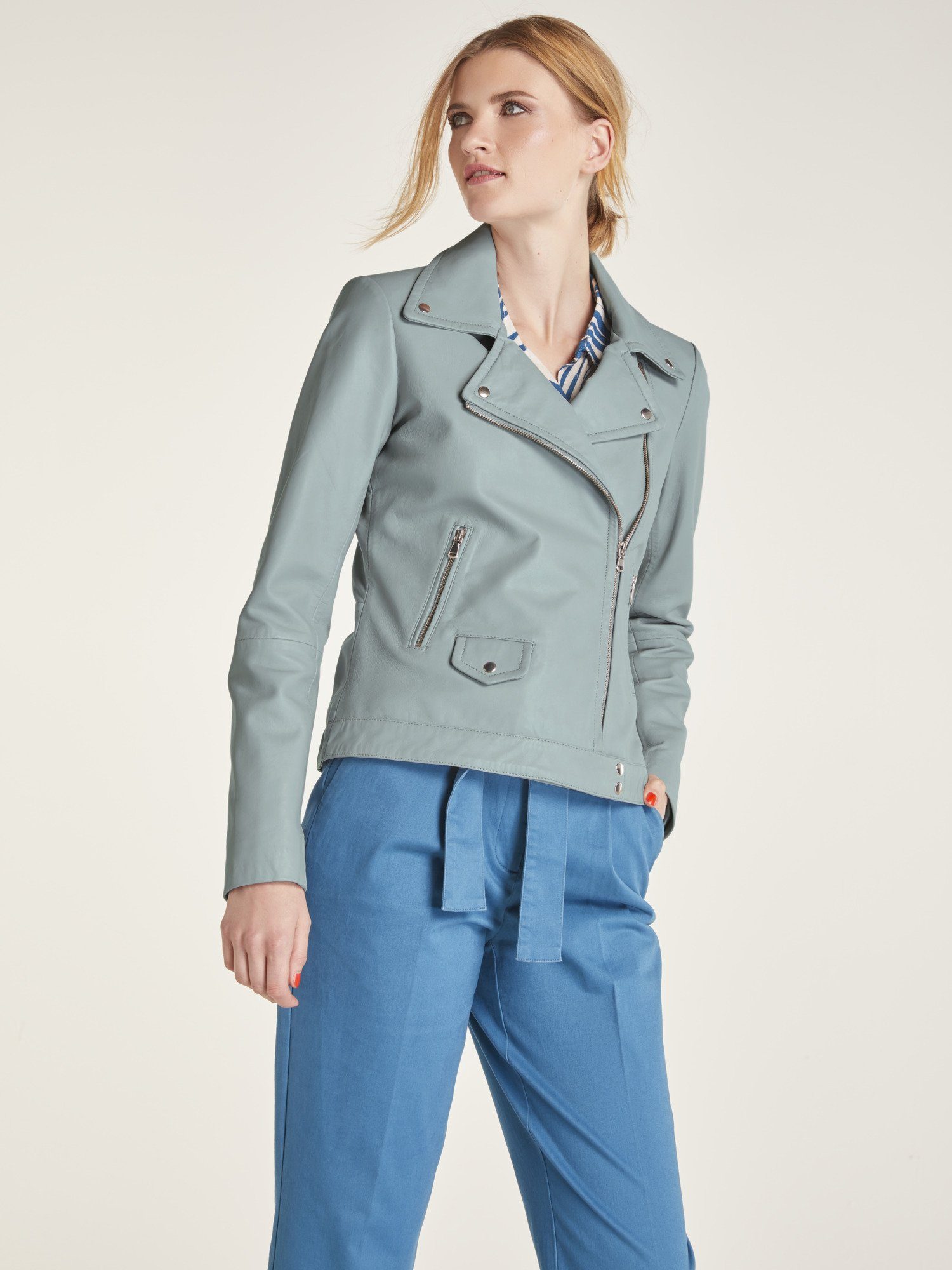 Angesagtem Style Heine Biker StilOtto Lederjacke In TlFKc1J